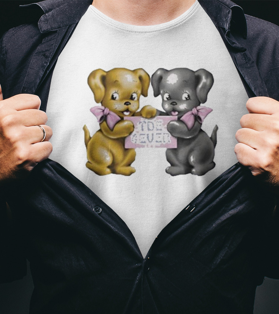 Tde Forever The Driver Era Cute Puppy Duo With Bows T-Shirt