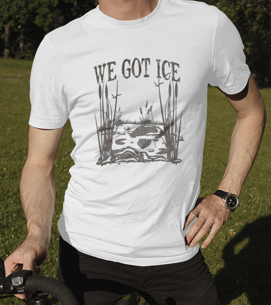 Home Of The Blue Heron We Got Ice Swamp Scene T-Shirt