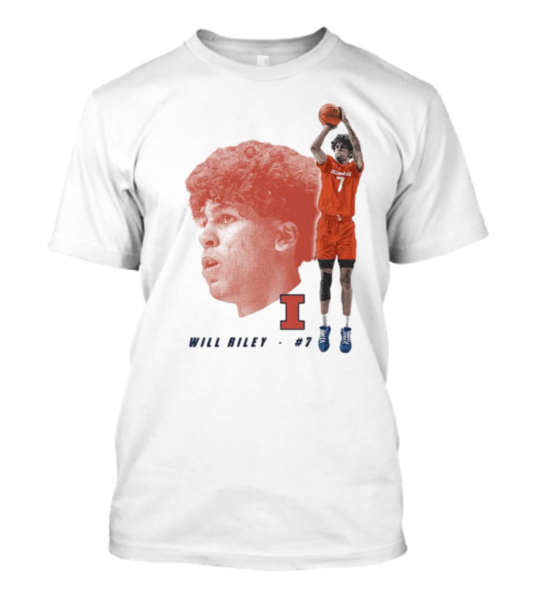 Will Riley #7 Illinois Fighting Illini Big Ten Iconic T-Shirt
