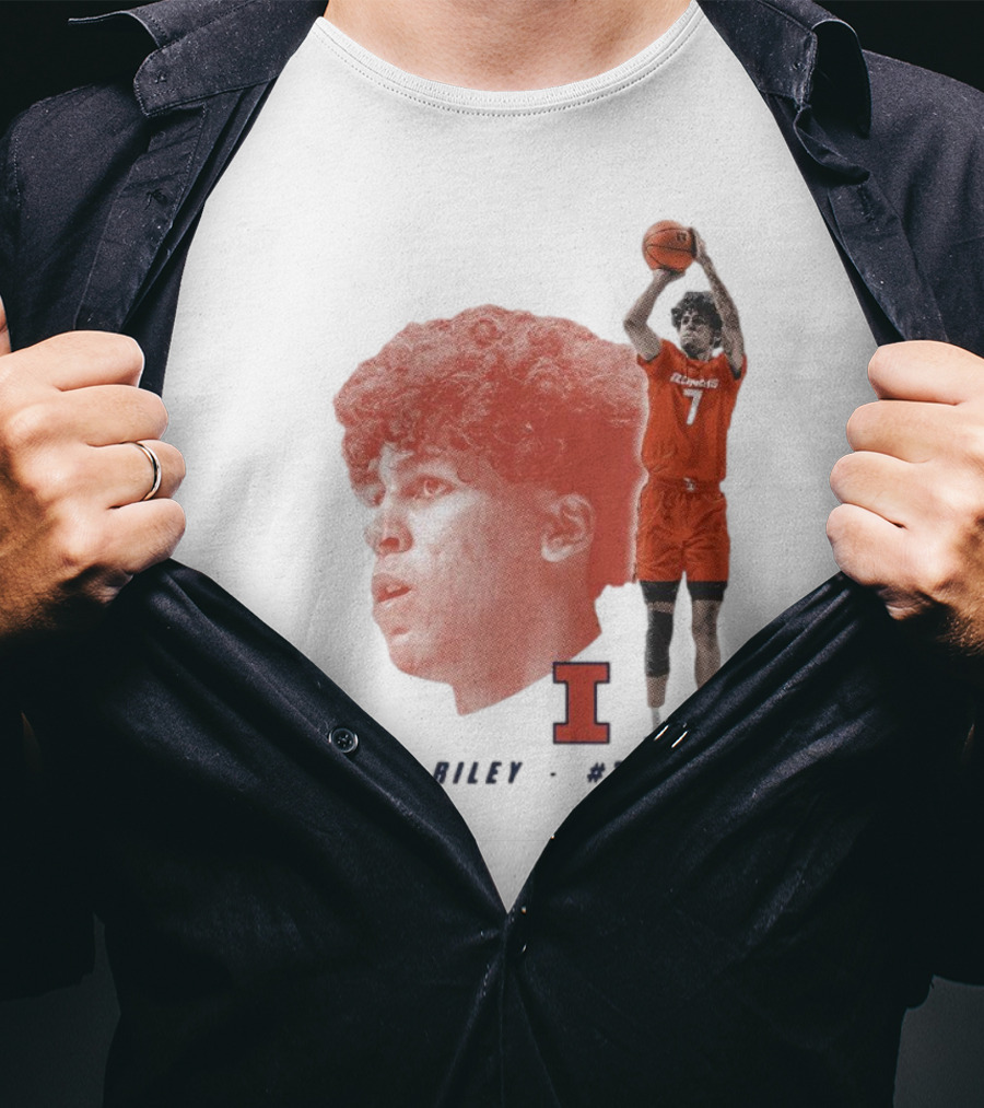 Will Riley #7 Illinois Fighting Illini Big Ten Iconic T-Shirt