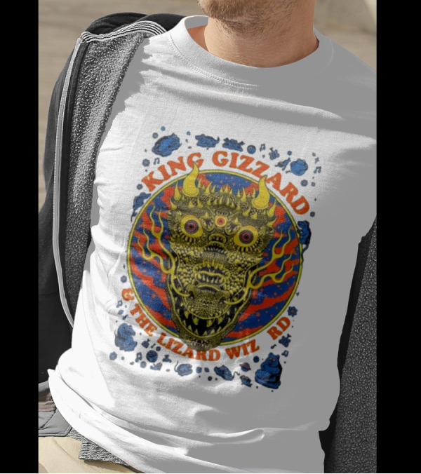 King Gizzard And The Lizard Wizard Psychedelic Monster Art Fox Theatre Atlanta November 19 T-Shirt