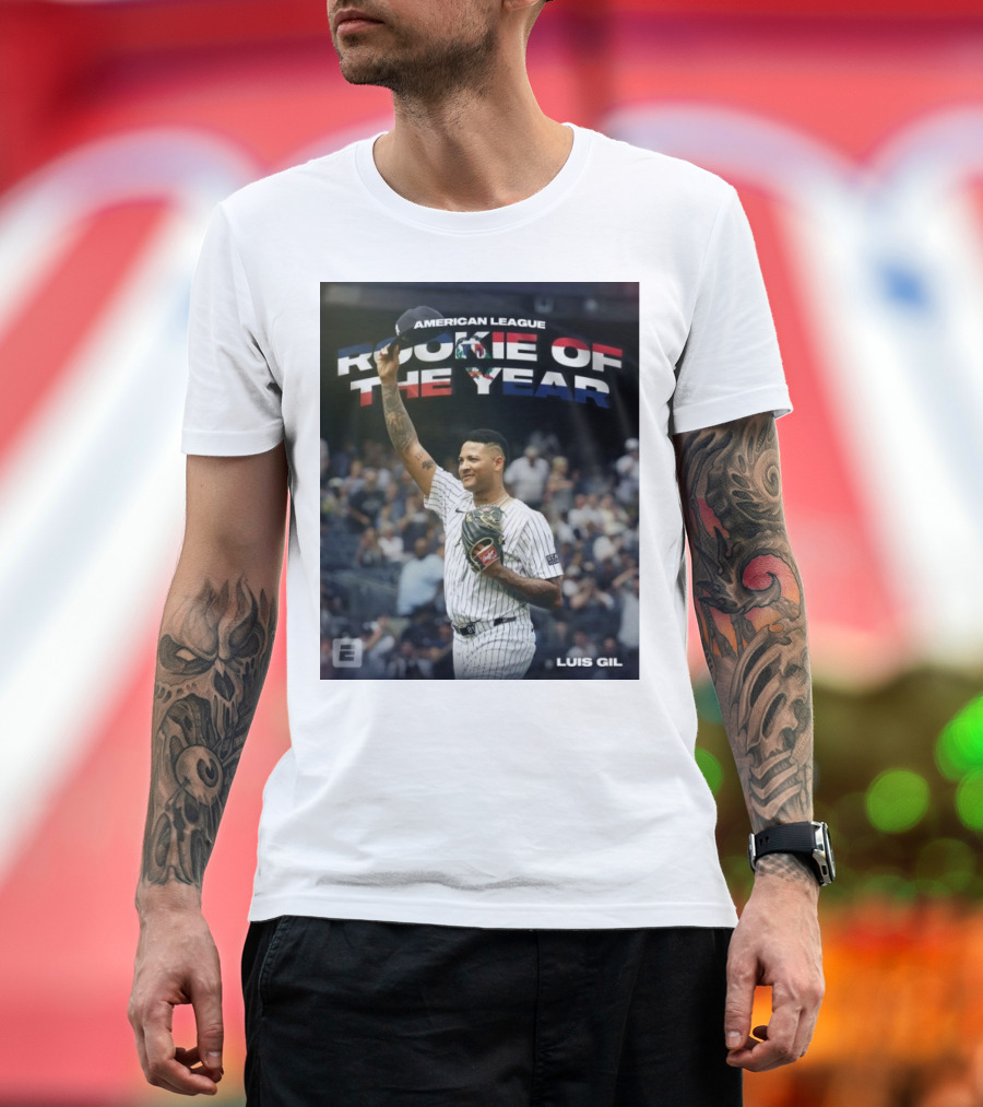Luis Gil American League Rookie of the Year New York Yankees MLB T-Shirt