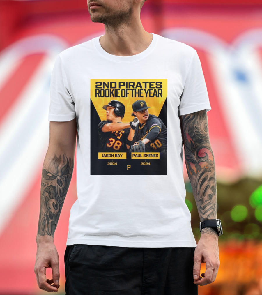 Pittsburgh Pirates 2nd Rookie of the Year Jason Bay 2004 Paul Skenes T-Shirt