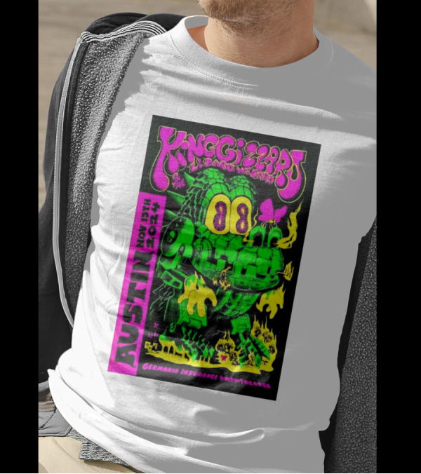 King Gizzard And The Lizard Wizard Germania Insurance Amphitheater Austin November 15 T-Shirt