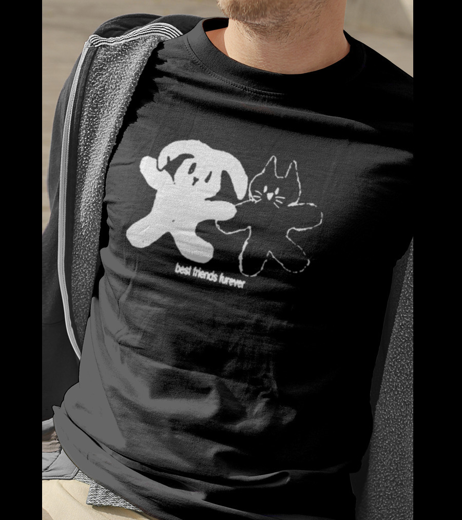 Angeltype Best Friends Furever Puppy And Kitten Duo T-Shirt