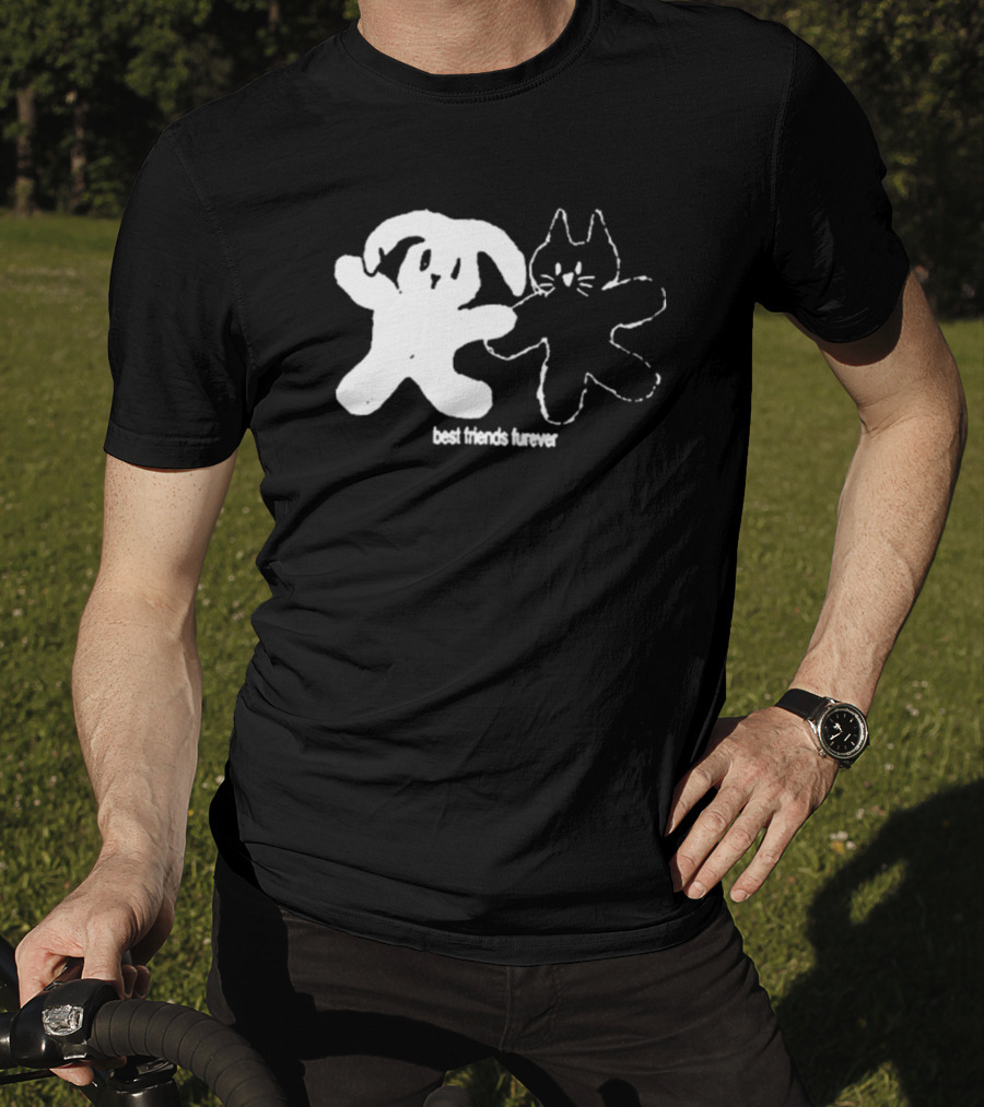 Angeltype Best Friends Furever Puppy And Kitten Duo T-Shirt