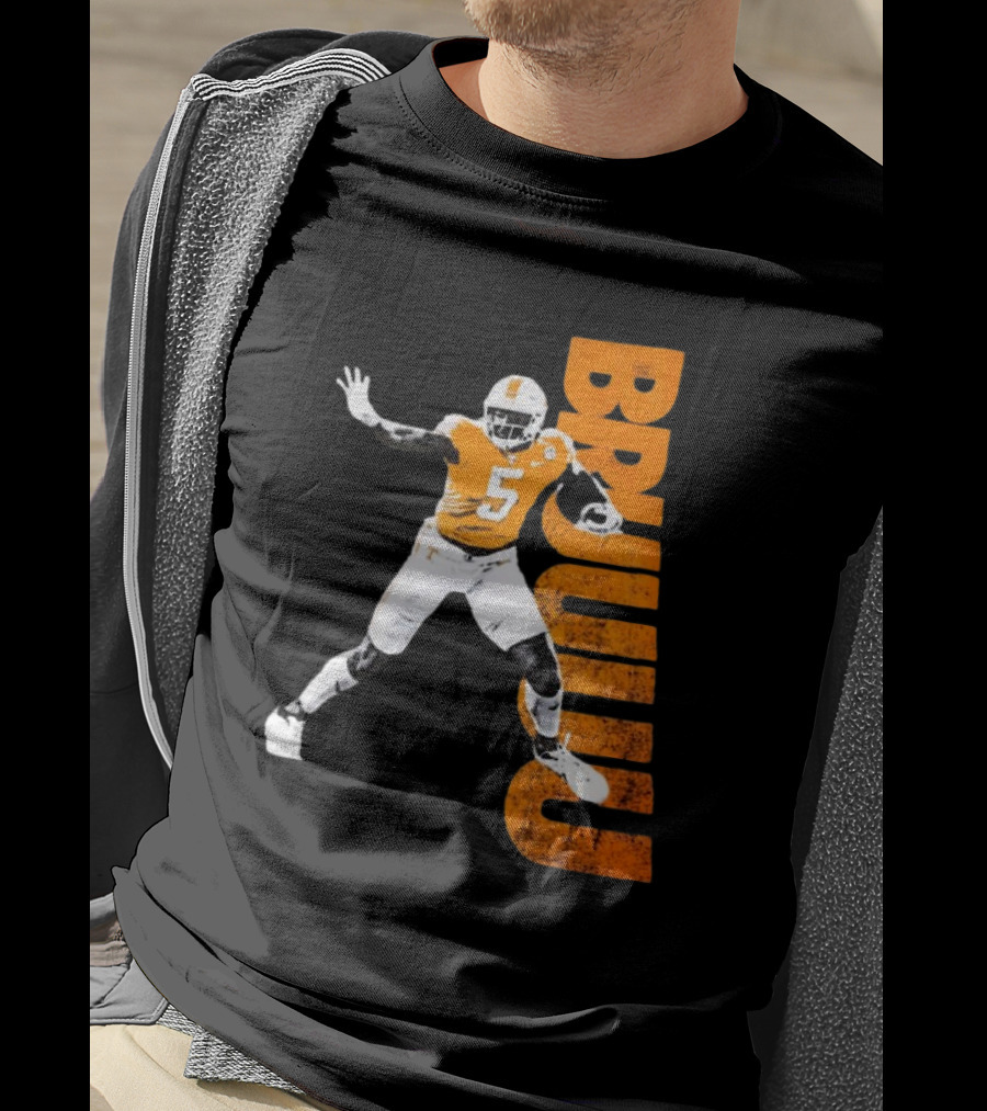 Bruuuu Tennessee Vols 5 Bru Mccoy NCAA Football Iconic T-Shirt