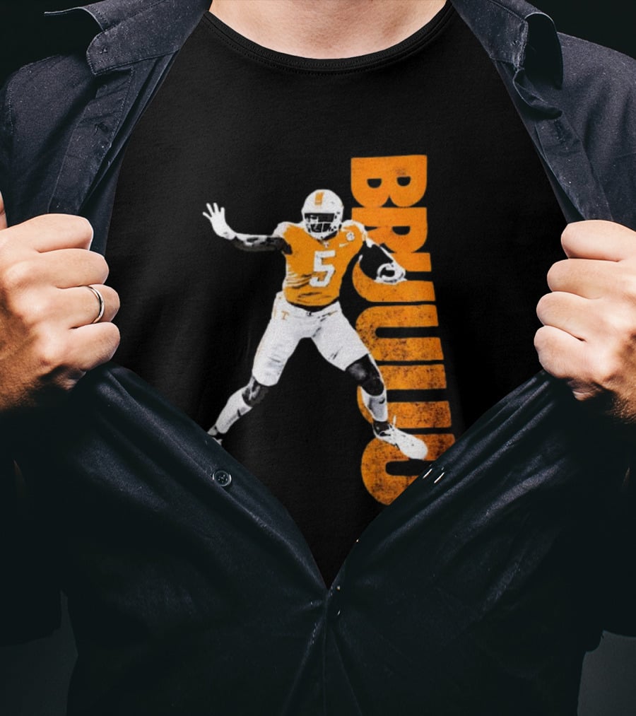 Bruuuu Tennessee Vols 5 Bru Mccoy NCAA Football Iconic T-Shirt