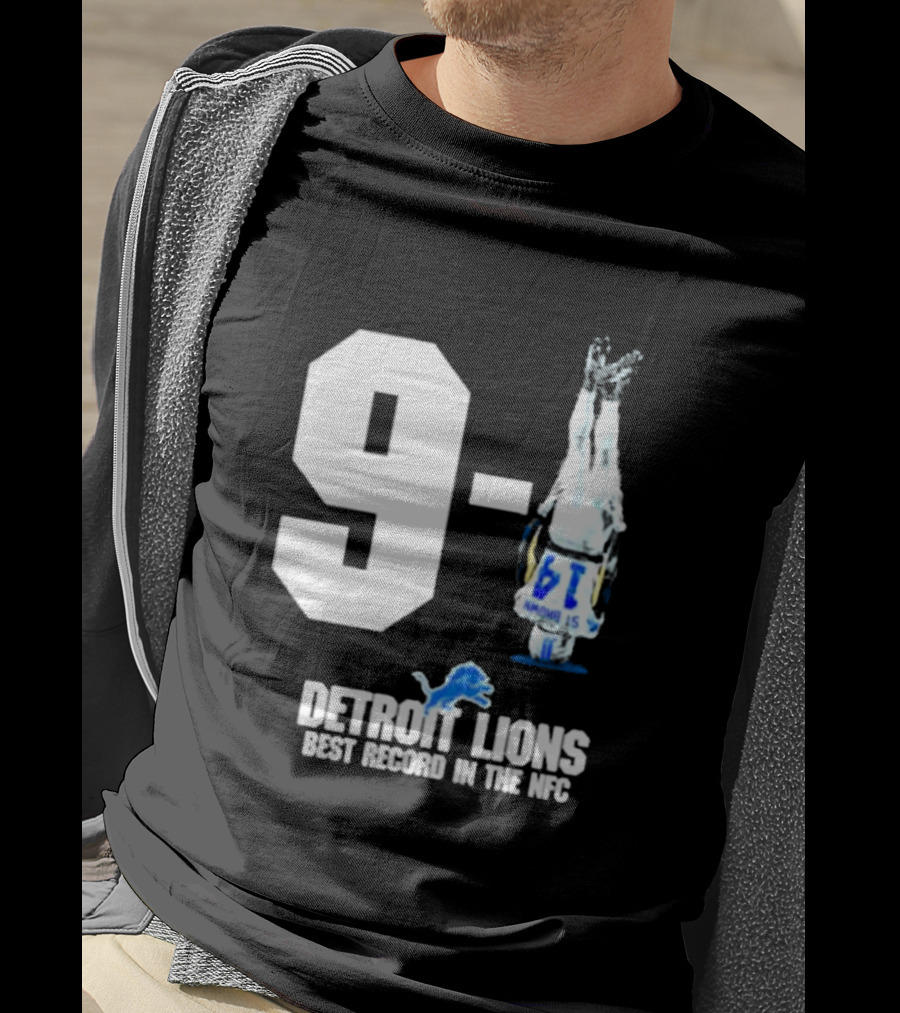 Onepride 9 1 Detroit Lions Best Record In The NFC T-Shirt