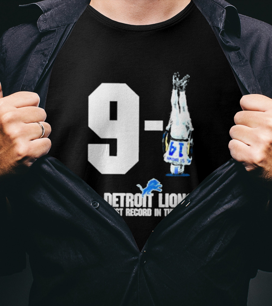 Onepride 9 1 Detroit Lions Best Record In The NFC T-Shirt