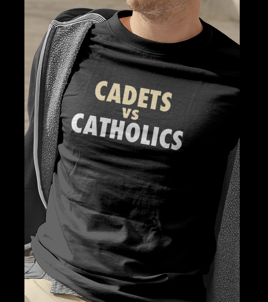Cadets Vs. Catholics New Orleans Saints NFL Showdown T-Shirt