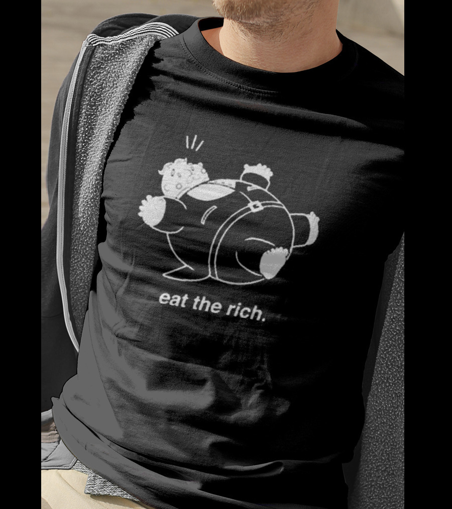 Eat The Rich Cartoon Character Noah Adams T-Shirt