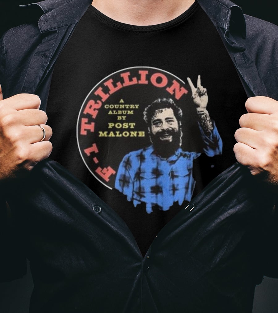 F-1 Trillion A Country Album By Post Malone Peace T-Shirt