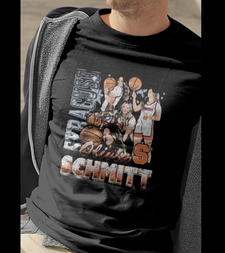 Olivia Schmitt Syracuse Basketball Signature 90s T-Shirt