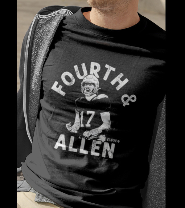 Josh Allen Fourth And Allen NFL Buffalo Bills Number 17 T-Shirt
