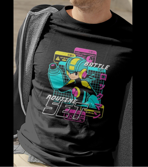 Mega Man EXE Battle Routine Set Virus EXE Control T-Shirt