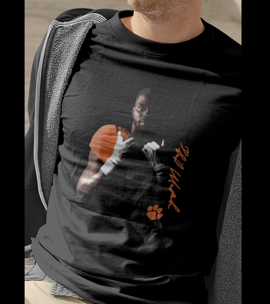 Phil Mafah Clemson Tigers Football Number 7 Signature T-Shirt