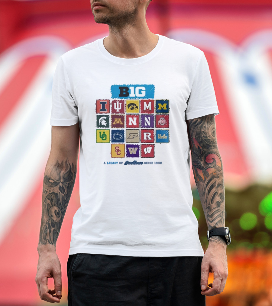 Big Ten Homefield 2024 Inaugural Year A Legacy of Excellence Since 1896 T-Shirt