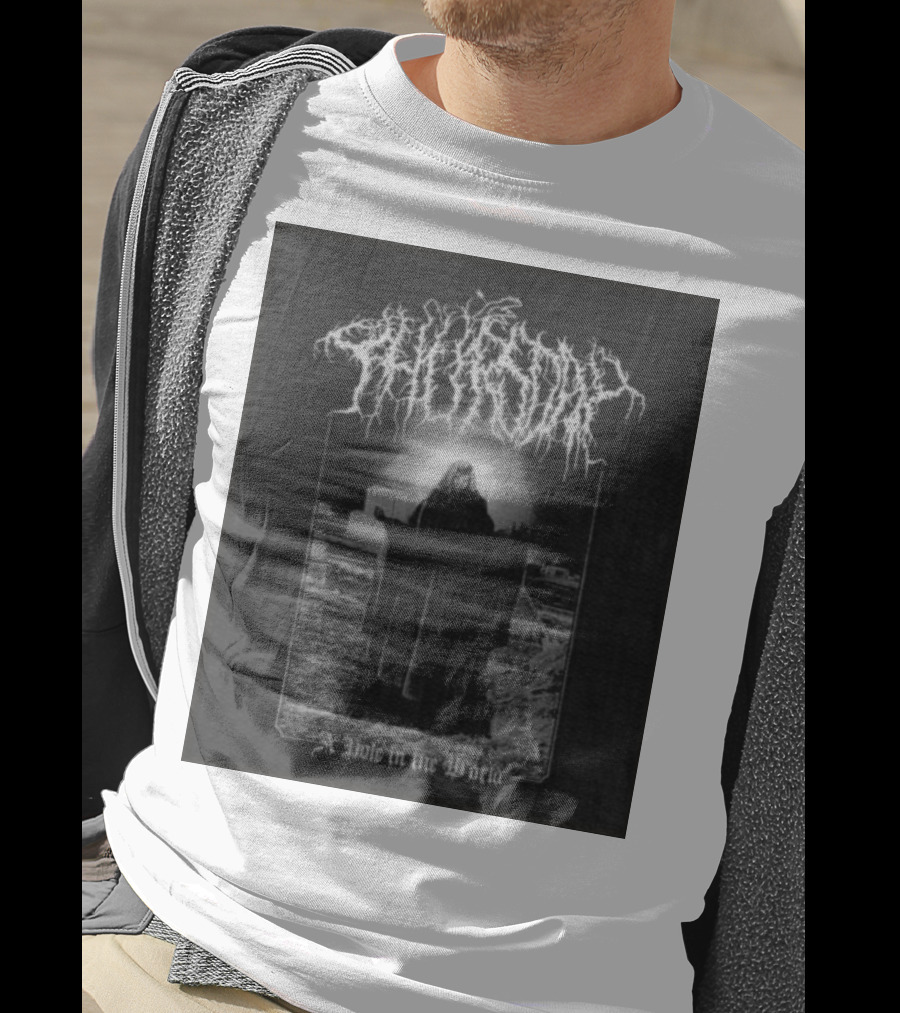 Thursday A Hole In The World Mysterious Cloaked Figure In Cemetery T-Shirt