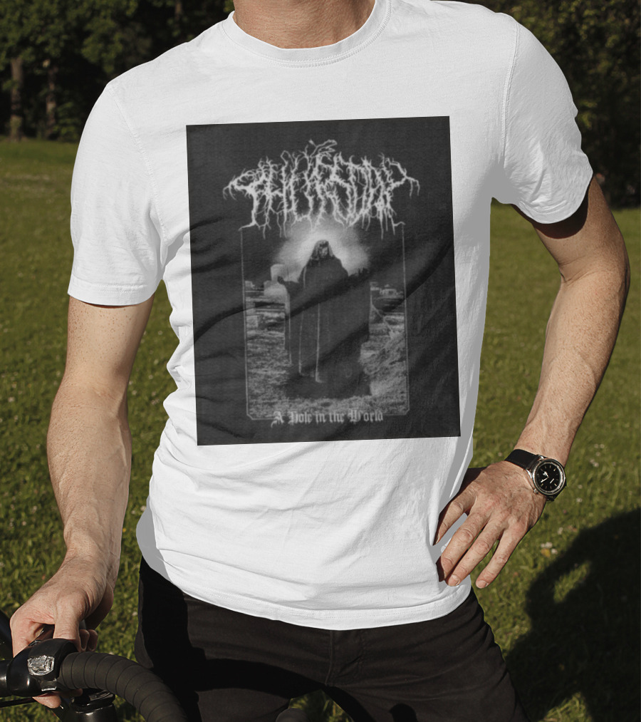 Thursday A Hole In The World Mysterious Cloaked Figure In Cemetery T-Shirt