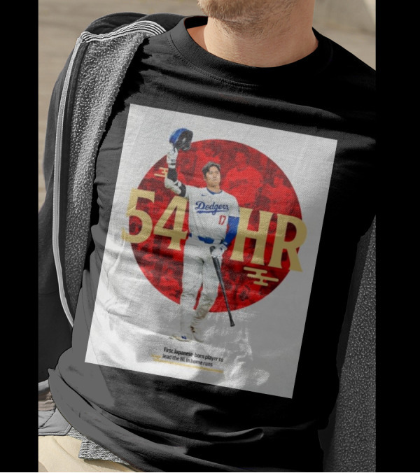 Shohei Ohtani 54 HR Los Angeles Dodgers First Japanese-born Player To Lead The NL In Home Runs T-Shirt