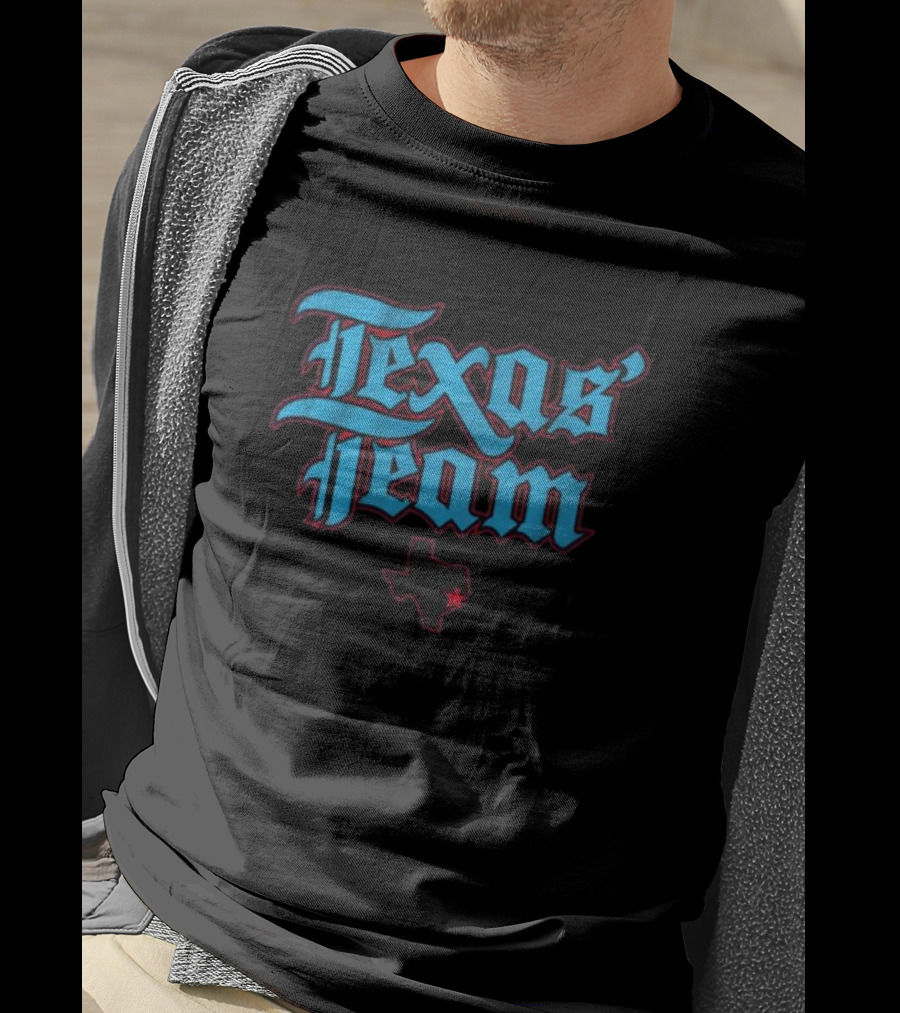 Texas’ Team With Lone Star Map T-Shirt