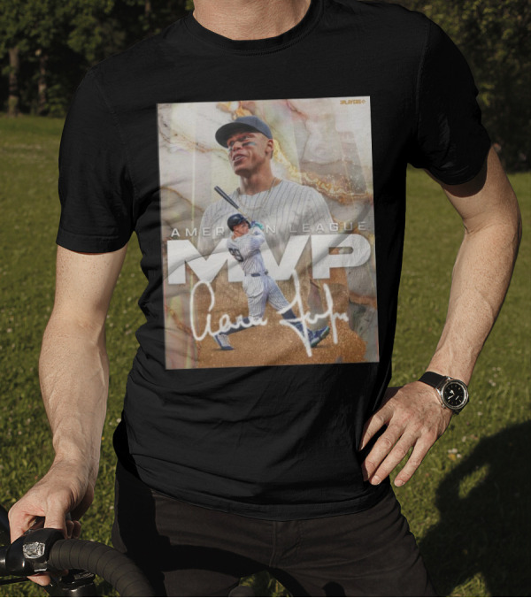 Aaron Judge American League MVP 24 New York Yankees Signature T-Shirt