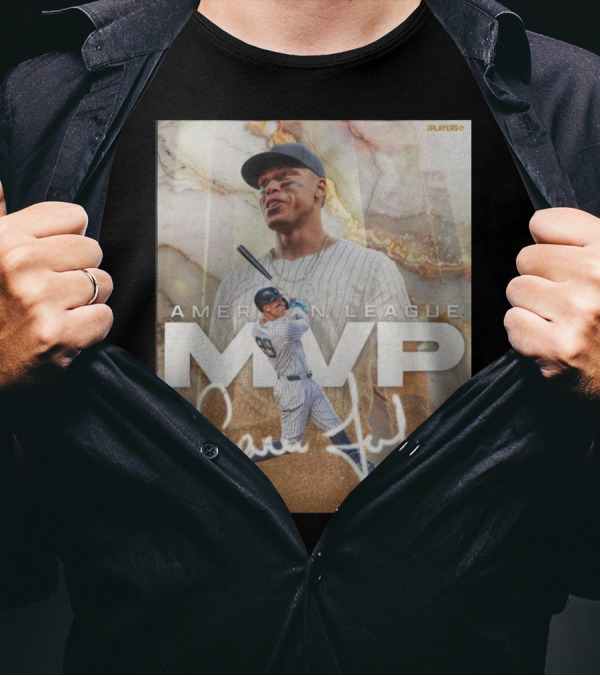 Aaron Judge American League MVP 24 New York Yankees Signature T-Shirt