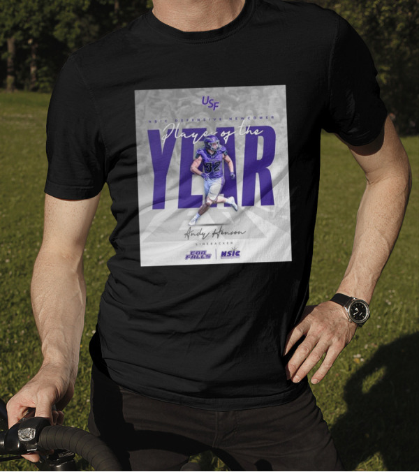 USF Football Andy Henson NSIC Defensive Newcomer Player Of The Year Linebacker T-Shirt
