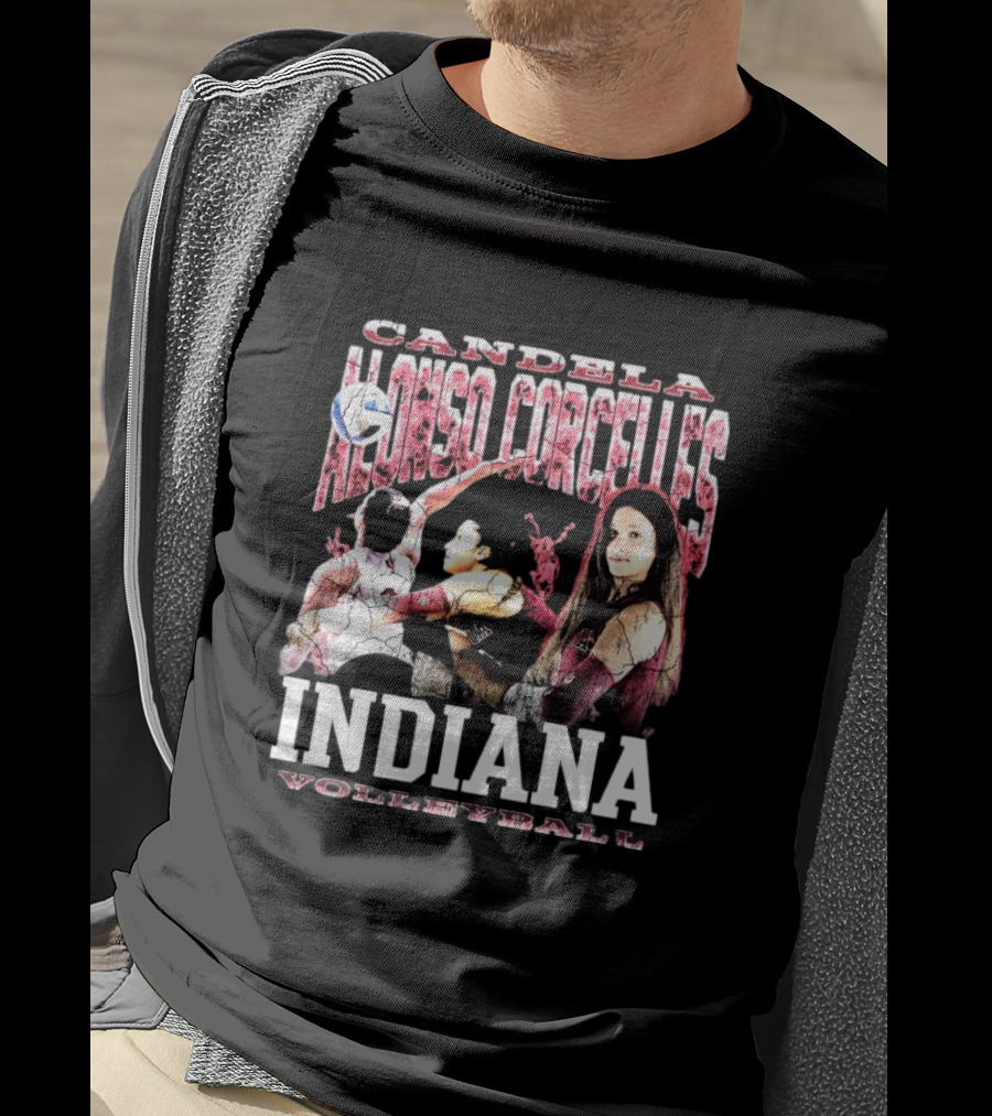 Candela Alonso Corcelles Indiana Volleyball 90s Iconic Hoosiers T-Shirt
