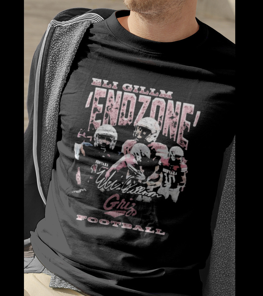 Eli Gillman Endzone Griz Football Montana 90s Signature T-Shirt