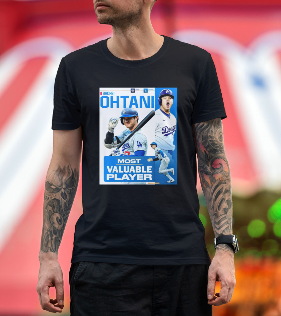 Shohei Ohtani Most Valuable Player Los Angeles Dodgers MLB T-Shirt