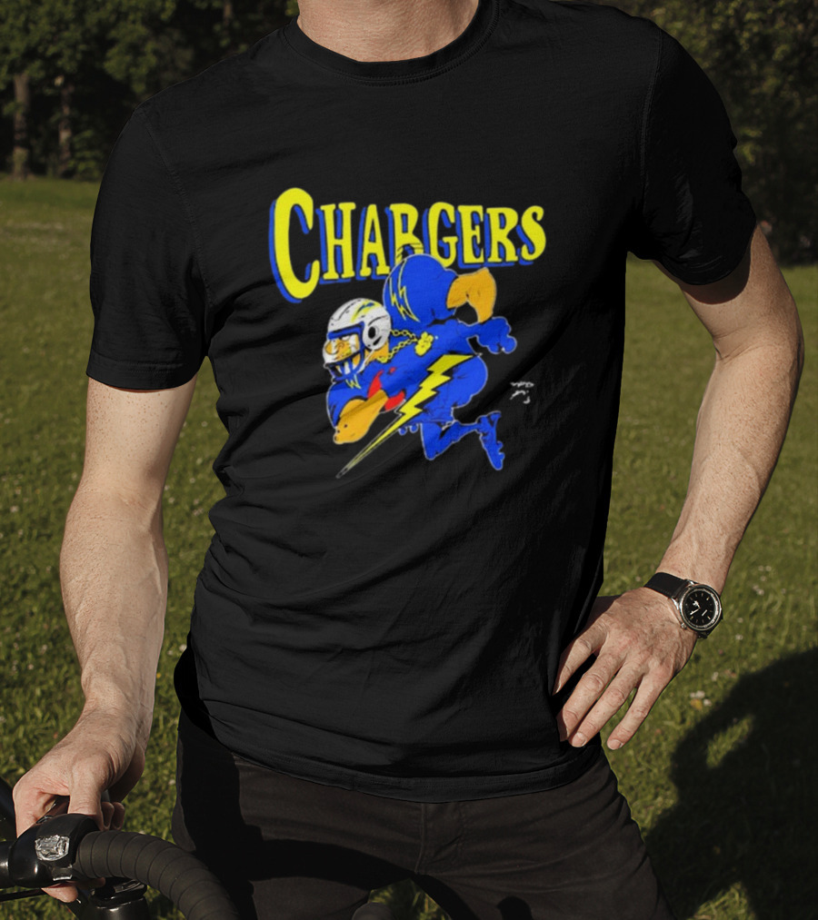 Los Angeles Chargers Crenshaw Skate Club Mascot Football Cartoon Character T-Shirt