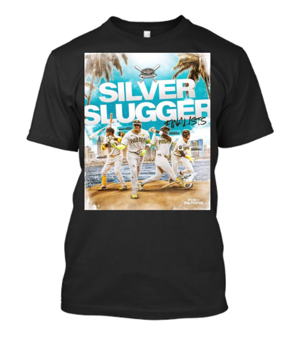San Diego Padres Arraez Machado Profar Merrill MLB 2024 Silver Slugger Finalists T-Shirt