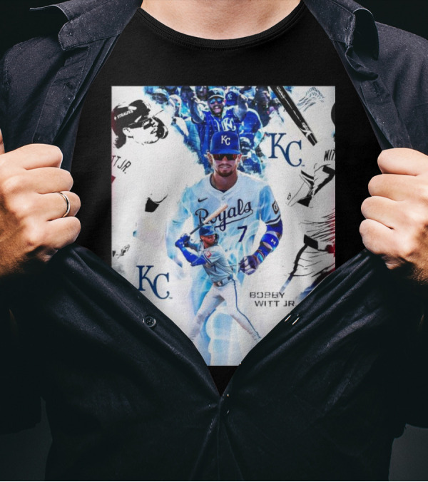 Bobby Witt Jr. Kansas City Royals MLB KC Royals Star Highlights T-Shirt