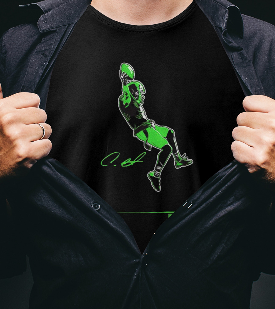 Coby Bryant Legendary Celebration Seattle Seahawks NFLPA Signature NFL Football T-Shirt