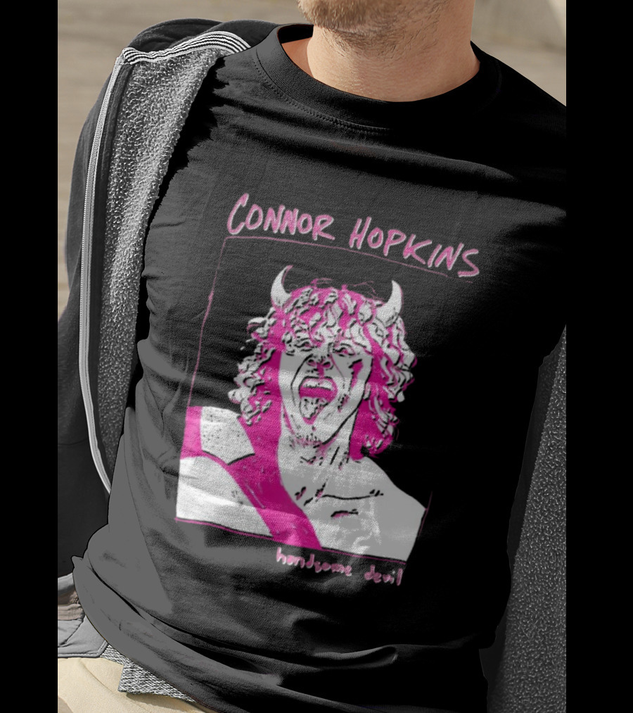 Connor Hopkins Handsome Devil Pink Horned T-Shirt