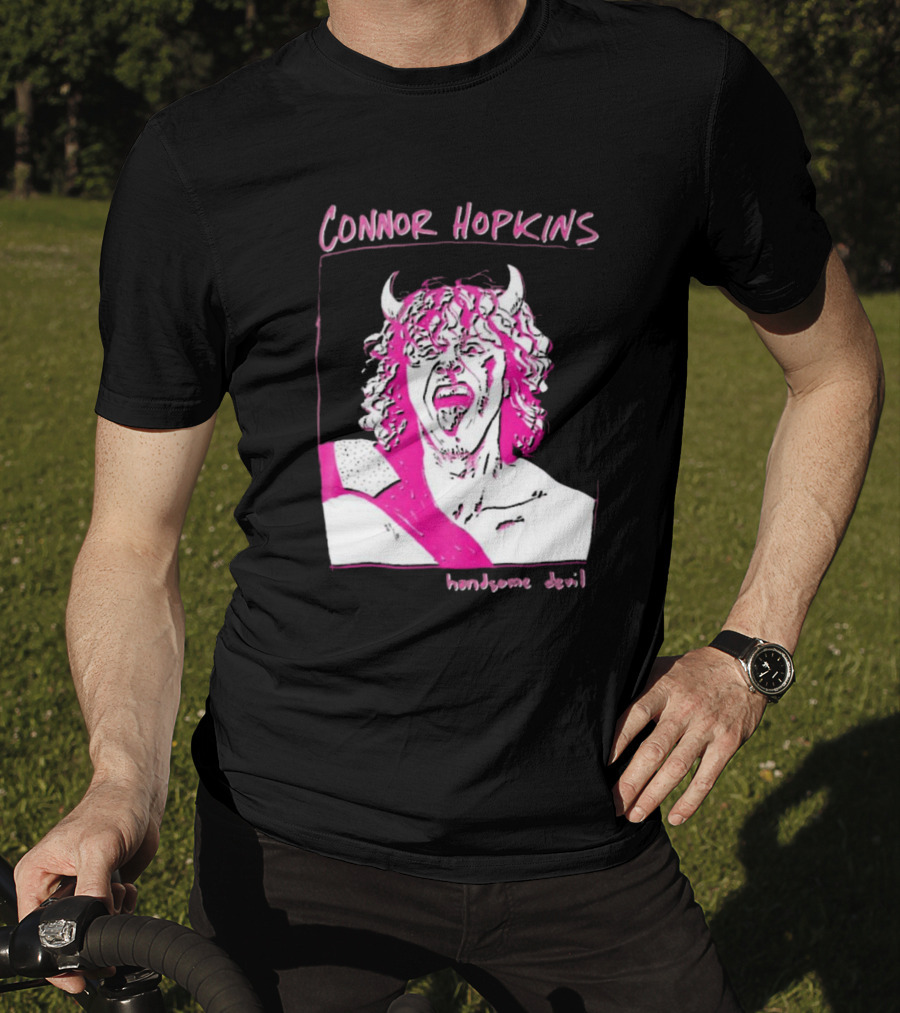 Connor Hopkins Handsome Devil Pink Horned T-Shirt