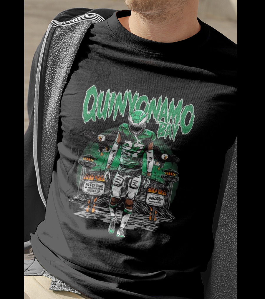Quinyonamo Bay No Fly Zone Locked Up Philadelphia Eagles 27 T-Shirt