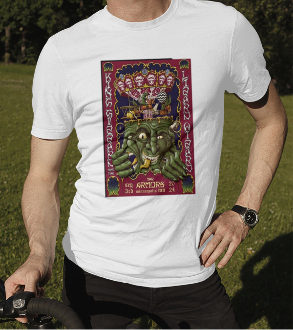 King Gizzard And The Lizard Wizard Sep 3rd 2024 The Armory Minneapolis MN Psychedelic Monster T-Shirt