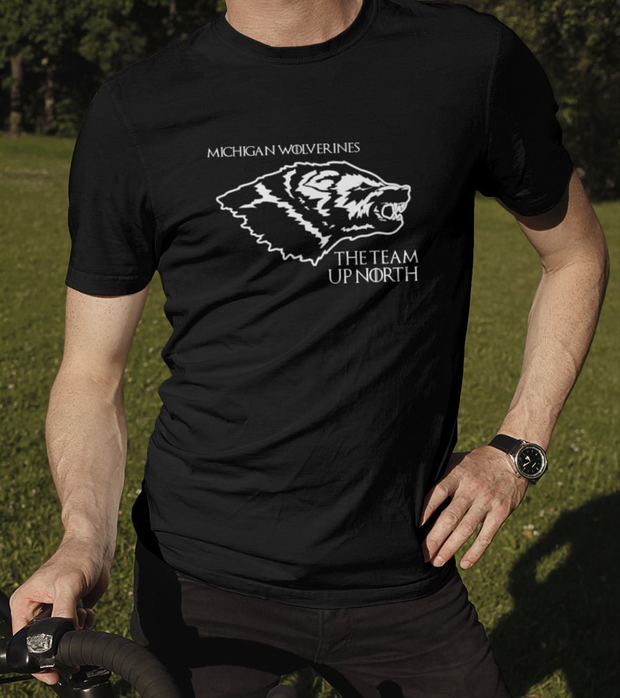 Michigan Wolverines The Team Up North Fierce Wolverine Head T-Shirt