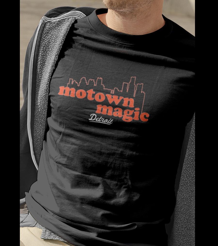 MLB Detroit Tigers Motown Magic Skyline Detroit T-Shirt