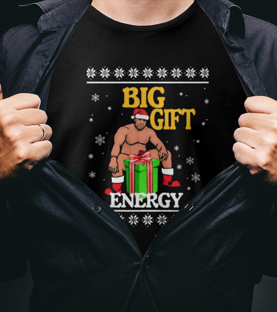 Big Gift Energy Barry Wood Ugly Christmas Sweaters T-Shirt
