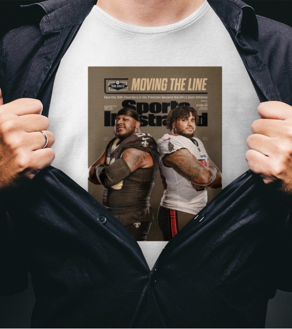 Cesar Ruiz Tristan Wirfs Sports Illustrated Moving The Line NFL's Best Athletes 300-Pounders In The Trenches T-Shirt