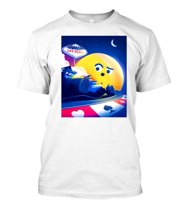 Oracle Red Bull Racing Las Vegas Nevada Moon And Cards Emoji T-Shirt