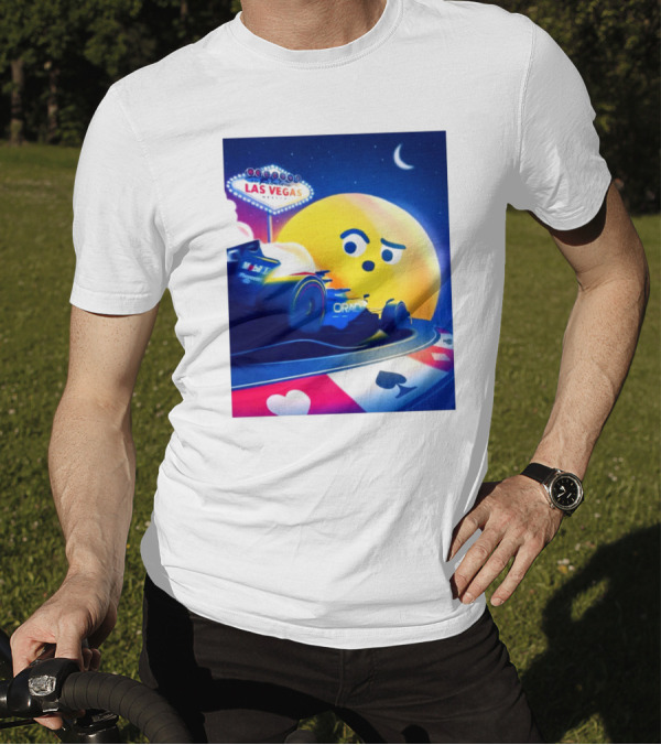 Oracle Red Bull Racing Las Vegas Nevada Moon And Cards Emoji T-Shirt