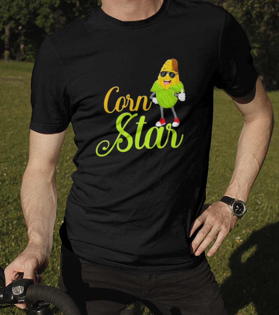 Corn Star Barnyard Harvest Rancher Farming Barn Cattle T-Shirt