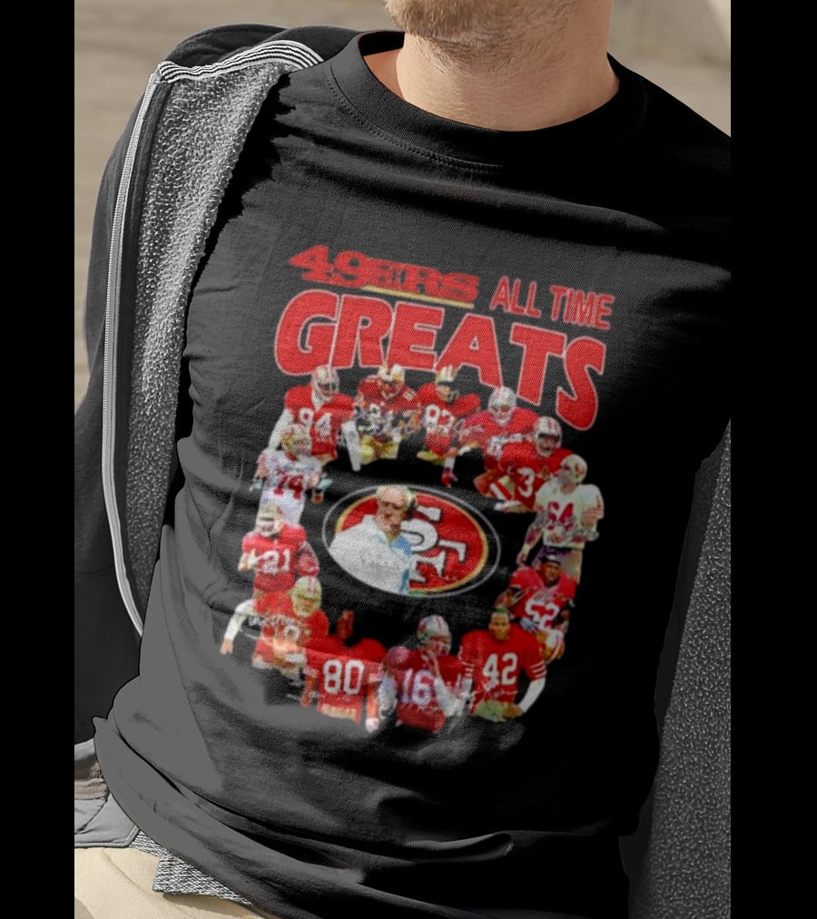 49ers All Time Greats Signatures San Francisco Legends T-Shirt