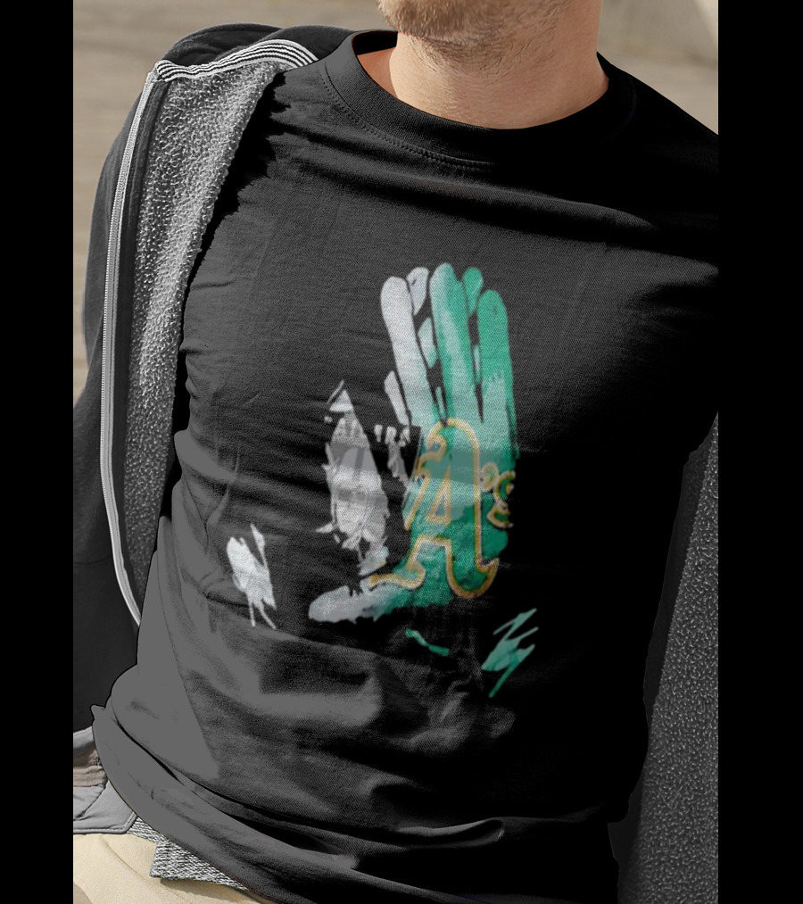 Las Vegas Raiders Oakland Athletics Gloves Diamond Painting T-Shirt