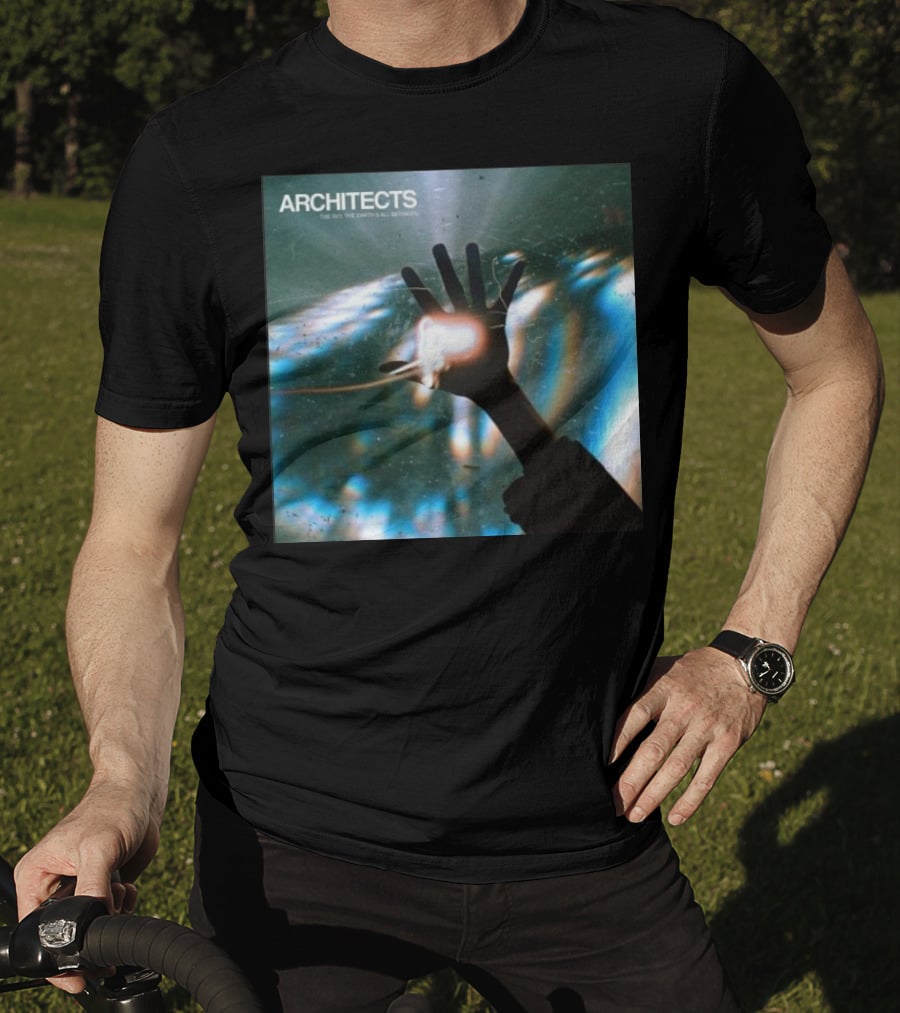 ARCHITECTS The Sky, The Earth And All Between Hand Through Light Rays T-Shirt